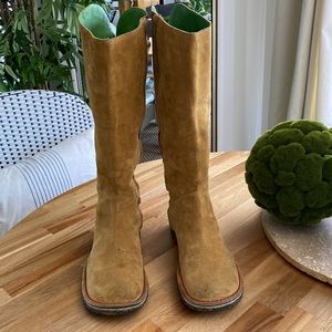 CAMPER Leather Morocco Zip Knee High Boots